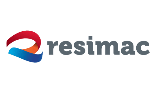 Colorful abstract logo with the word 'resim'.