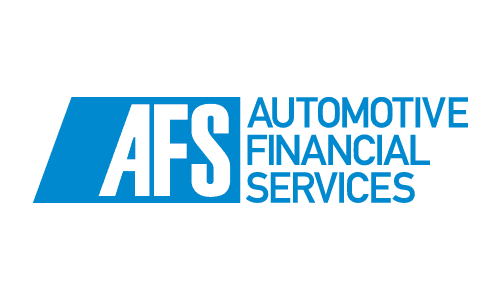AFS Automotive Financial Services logo in blue and white.