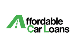 Logo for Affordable Car Loans featuring a stylized green road and text.