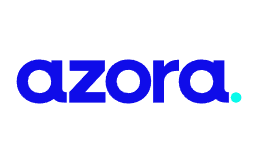 Blue text logo on white background.
